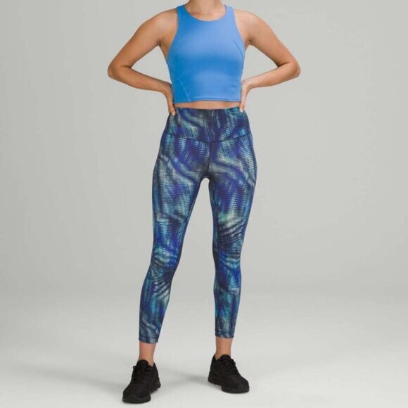 Lululemon Wunder Train High-Rise Tight In Shapeshifter Flux Blue Multi Size 6 - Picture 2 of 9